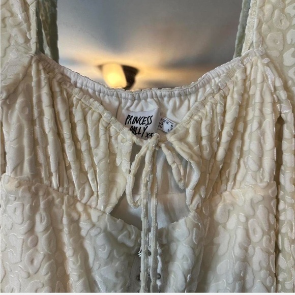 Princess Polly Cream Mini Dress - Picture 3 of 3